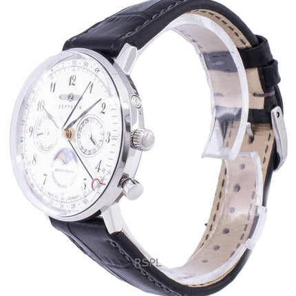Montre homme Zeppelin Series LZ 129 Hindenburg fabriquée en Allemagne, reconditionnée (référence 7037-1 70371).