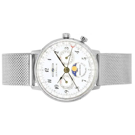 Montre pour femme Zeppelin LZ129 Hindenburg Phase de lune cadran argenté Quartz 7037M1