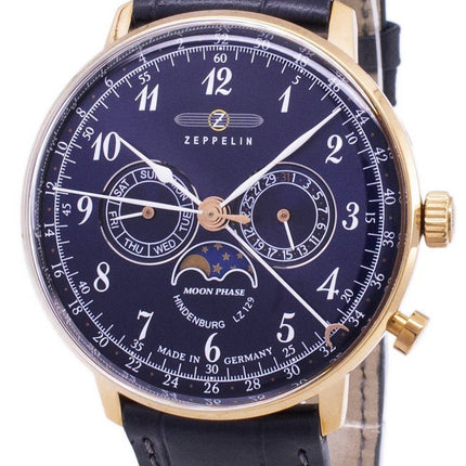 Série de Zeppelin LZ 129 Hindenburg Allemagne fait 7038-3 70383 montre homme
