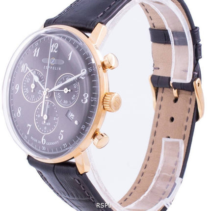 Montre Zeppelin Hindenburg LZ129 7084-2 70842 Chronographe Quartz Homme