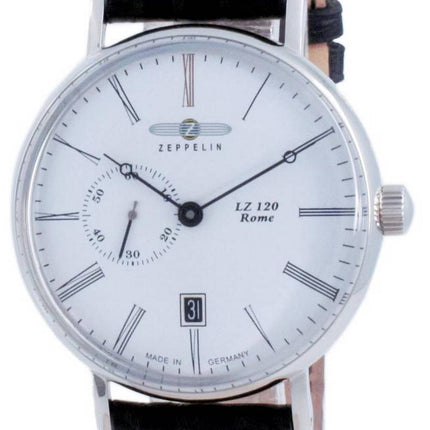 Montre Homme Zeppelin LZ120 Rome Cadran Blanc Automatique 7104-1 71041