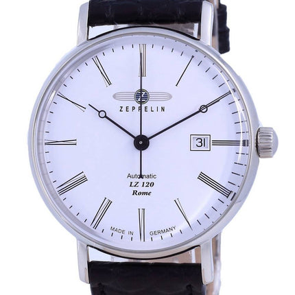 Montre homme Zeppelin LZ120 Rome cadran blanc en cuir automatique 7154-4 71544