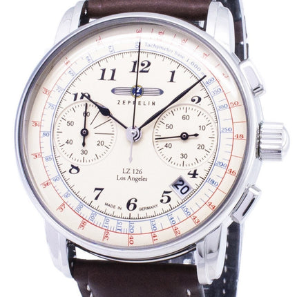 Montre homme Zeppelin Series LZ126 7614-5 76145 fabriquée en Allemagne, remise à neuf