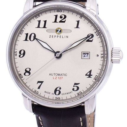 Montre homme Zeppelin Series LZ127 Graf Automatic fabriquée en Allemagne, référence 7656-5 76565, remise à neuf