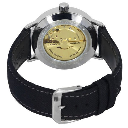 Montre pour homme Zeppelin Hindenburg LZ129, bracelet en plastique recyclé, cadran en céramique écologique vert et noir, automat