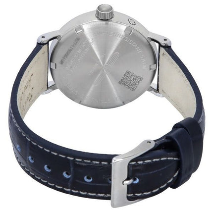 Montre pour homme Zeppelin LZ129 Hindenburg Phase de lune avec bracelet en cuir et cadran blanc à quartz 80771