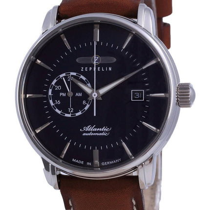 Montre Homme Zeppelin Atlantic Blue Dial Cuir Automatique 8470-3 84703