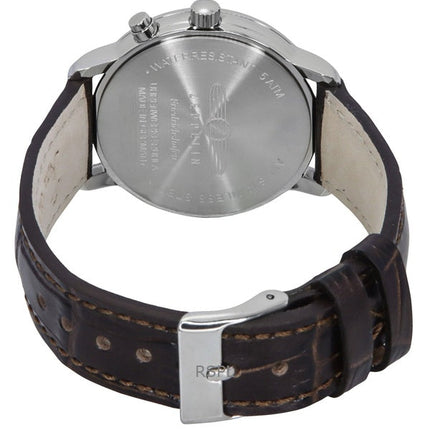 Montre pour femme Zeppelin Friedrichshafen avec bracelet en cuir et cadran doré, modèle à quartz 85375