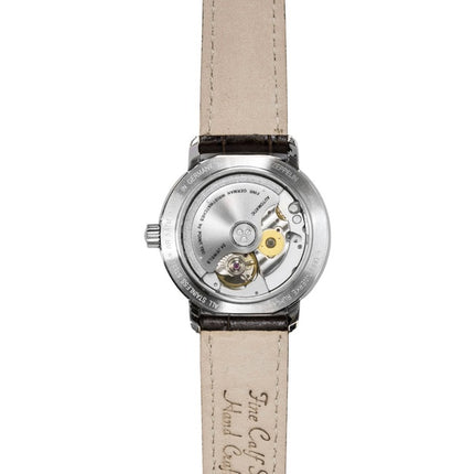 Montre femme Zeppelin Friedrichshafen, bracelet cuir, cadran or, automatique, référence 85675
