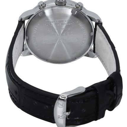 Montre Homme Zeppelin Friedrichshafen Bracelet Cuir Cadran Argent Quartz 85844