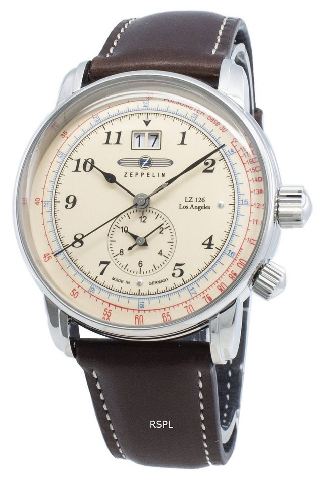 Zeppelin LZ126 Montre pour homme Los Angeles 8644-5 86445 Pulsometer
