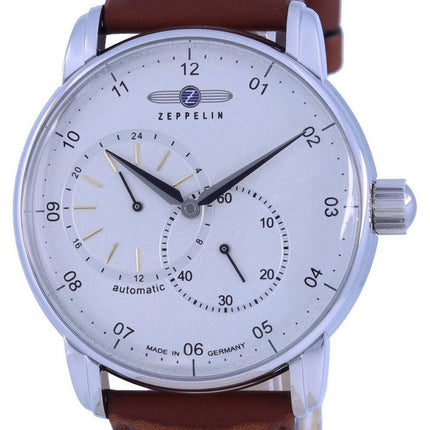 Montre pour homme Zeppelin New Captain&#39,s Line avec bracelet en cuir automatique 8662-1 86621