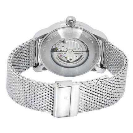 Montre Zeppelin New Captain',s Line en acier inoxydable avec cadran squelette bleu automatique 8664M3 pour homme