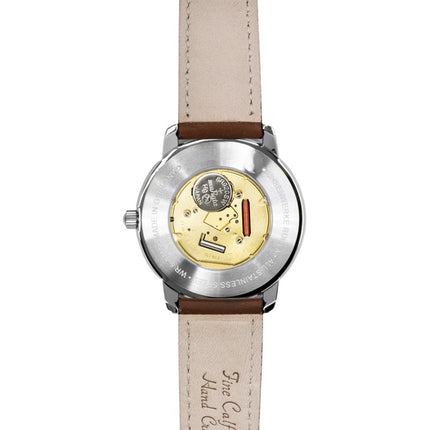 Montre homme Zeppelin Méditerranée, bracelet en cuir, cadran beige, mouvement à quartz 96405