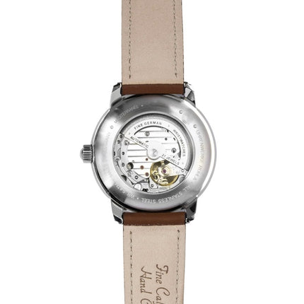 Montre homme Zeppelin Méditerranée à bracelet en cuir, cadran bleu, automatique, référence 96663