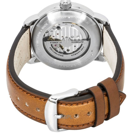 Zeppelin Mediterranee Leather Strap Blue Dial Automatic 96683 Men's Watch