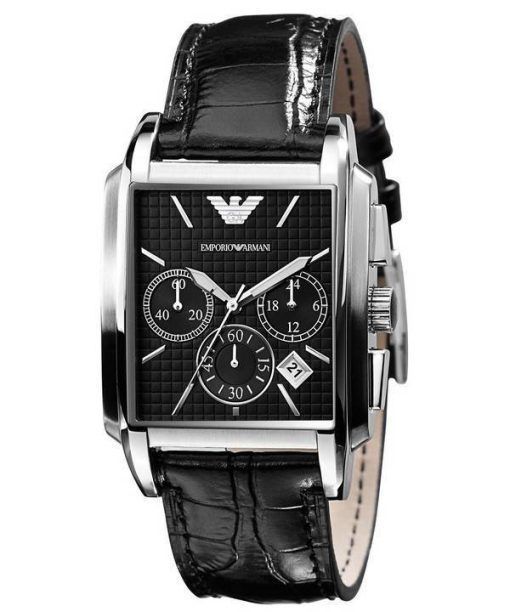 Emporio Armani Classic Chronograph Black Dial AR0478 Mens Watch
