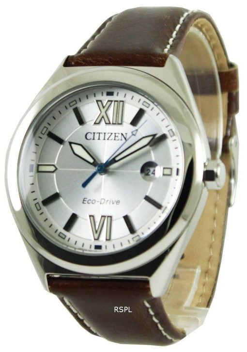 Montre Citizen Eco-Drive Brown Leather Strap AW1170 - 00H masculin