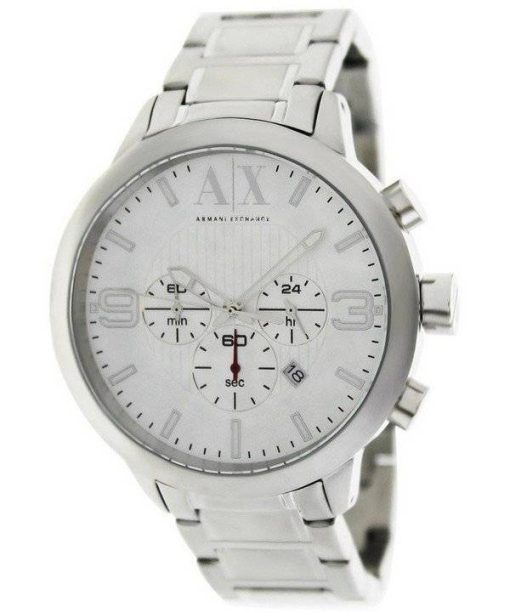 Armani Exchange chronographe cadran argenté AX1278 montre homme