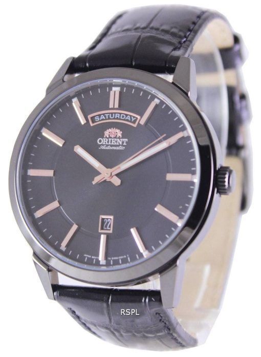 Orient Classic Automatic Black Dial Leather Strap EV0U001B Men's Watch