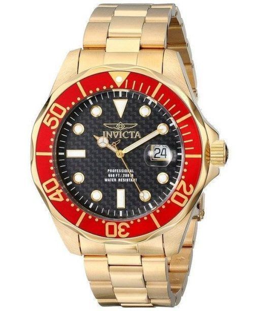 Invicta Pro Diver Gold Tone 200M 14359 Mens Watch