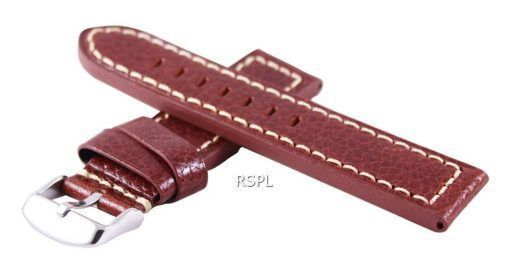 Seiko 22mm Ratio brun marque bracelet cuir pour SKX007 SKX009, SKX011, SRP497, SRP641