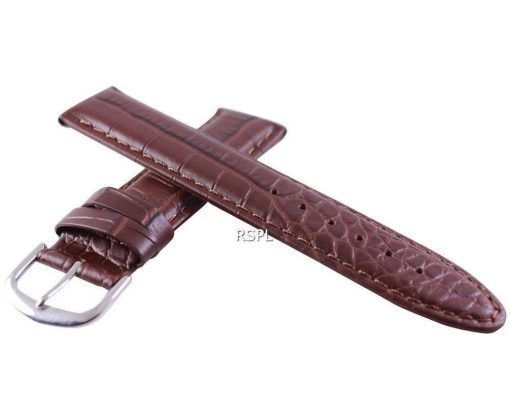 Bracelet de cuir brun Ratio marque 20mm pour SKX007 SKX009, SKX011, SRP497, SRP641