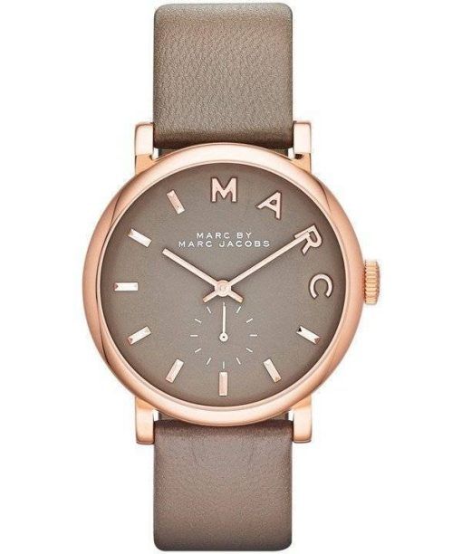 Marc By Marc Jacobs Baker Grey Dial Leather Band MBM1266 Womens Watch