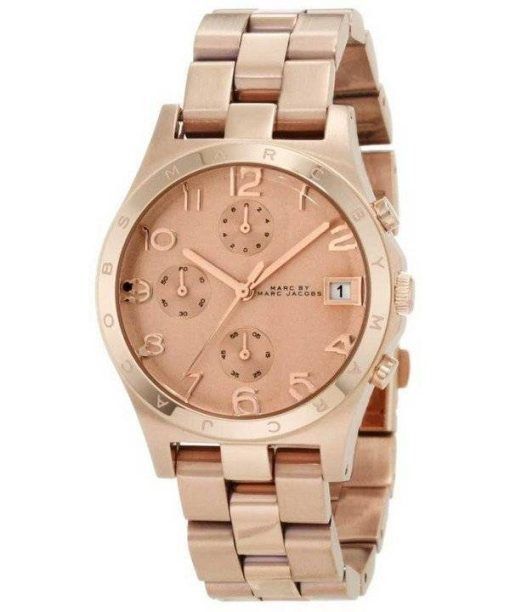 Marc By Marc Jacobs Henry Chrono Rose Gold MBM3074 Women Watch Dial