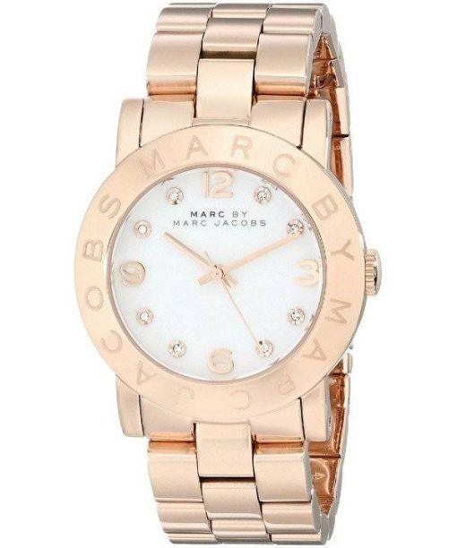 Marc By Marc Jacobs White Dial Rose Gold-Tone MBM3077 Womens Watch