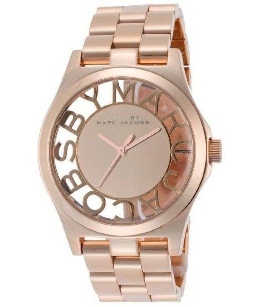 Marc By Marc Jacobs Henry squelette Or Rose cadran MBM3207 Women Watch