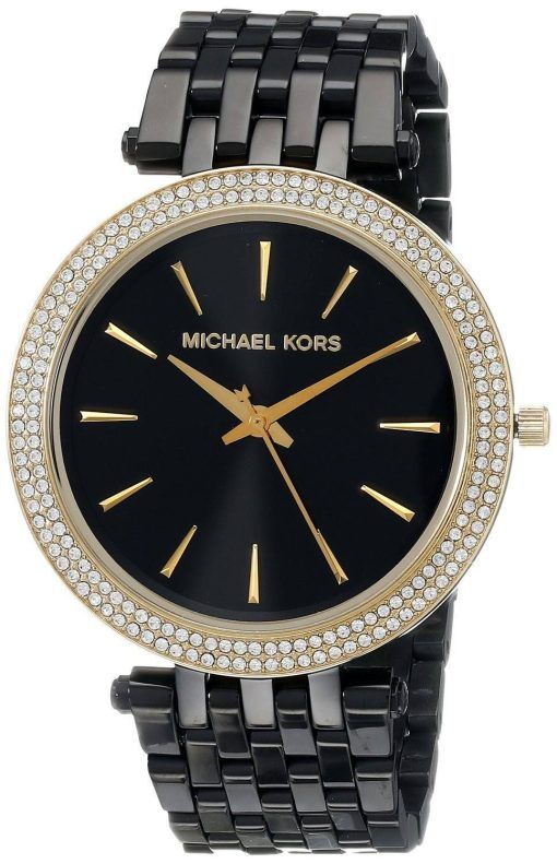 Michael Kors Darci Black Dial Crystals MK3322 Womens Watch