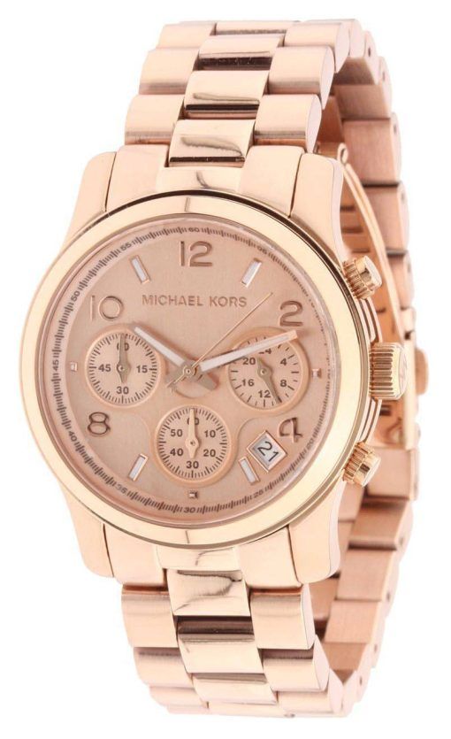 Michael Kors Rose montre chronographe or piste MK5128 féminin