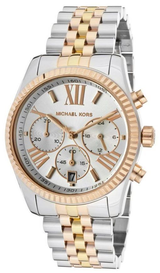Michael Kors Lexington Chronograph Tri-Tone MK5735 Womens Watch