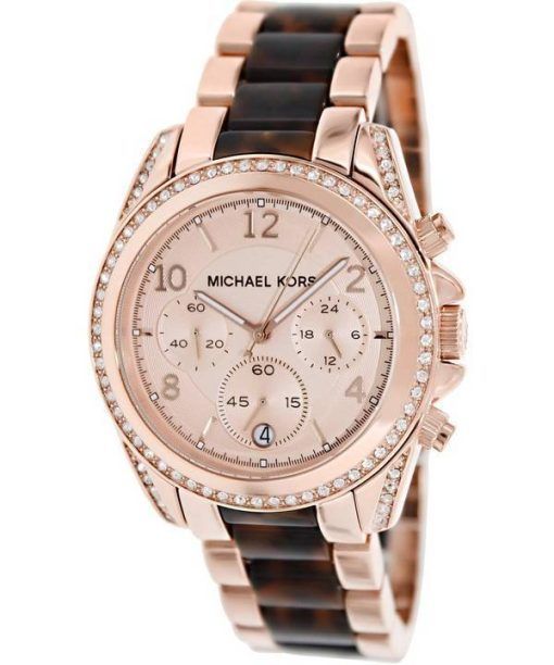 Montre Michael Kors Blair chronographe cristaux MK5859 féminin