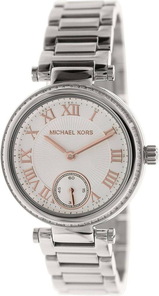 Michael Kors Skylar Silver Dial Crystals MK5970 Womens Watch
