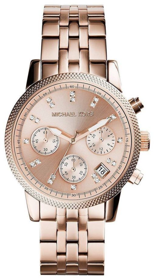 Michael Kors Ritz Chronograph Crystal Index MK6077 Womens Watch