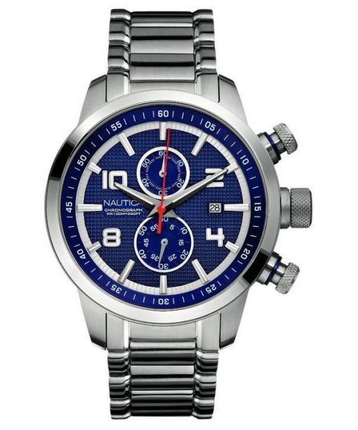 Nautica chronographe cadran bleu N22550G montre homme