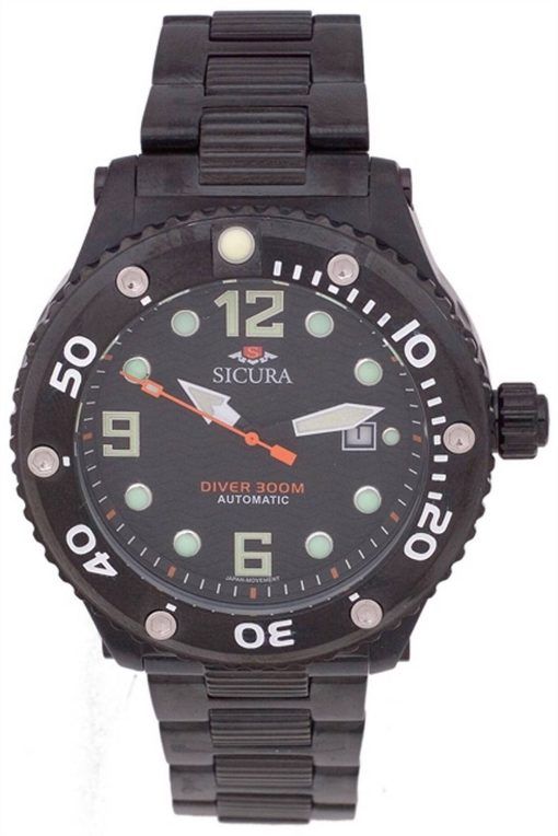 Sicura Automatic Divers 300M Crystal SM606GB Mens Watch