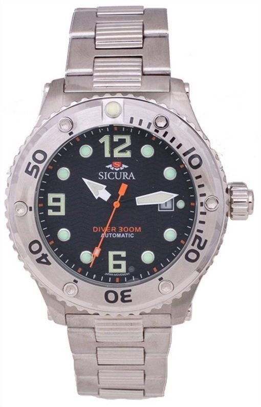 Sicura Automatic Divers 300M Crystal SM606MB Mens Watch