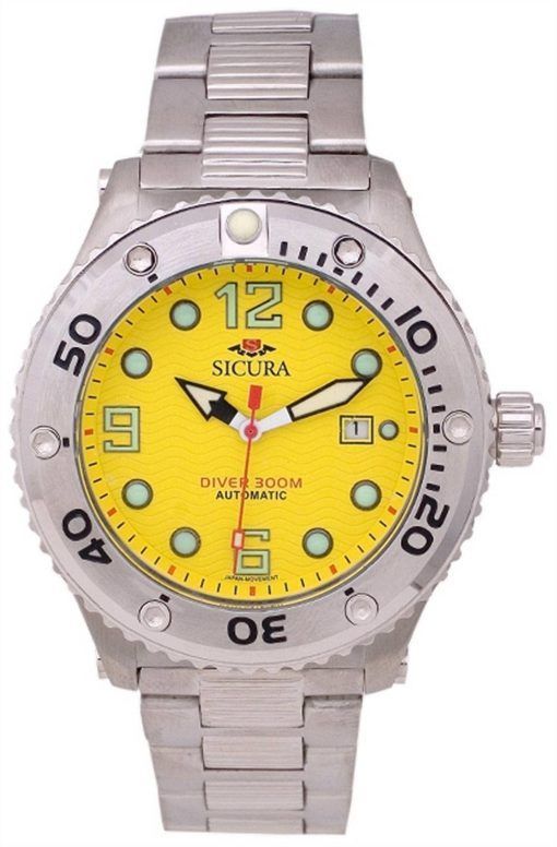 Sicura Automatic Divers 300M Crystal SM606MY Mens Watch