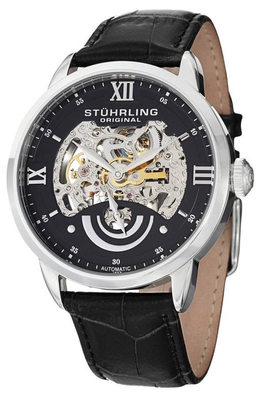 Stührling Original II Executive automatique cadran squelette noir 574.02 montre homme