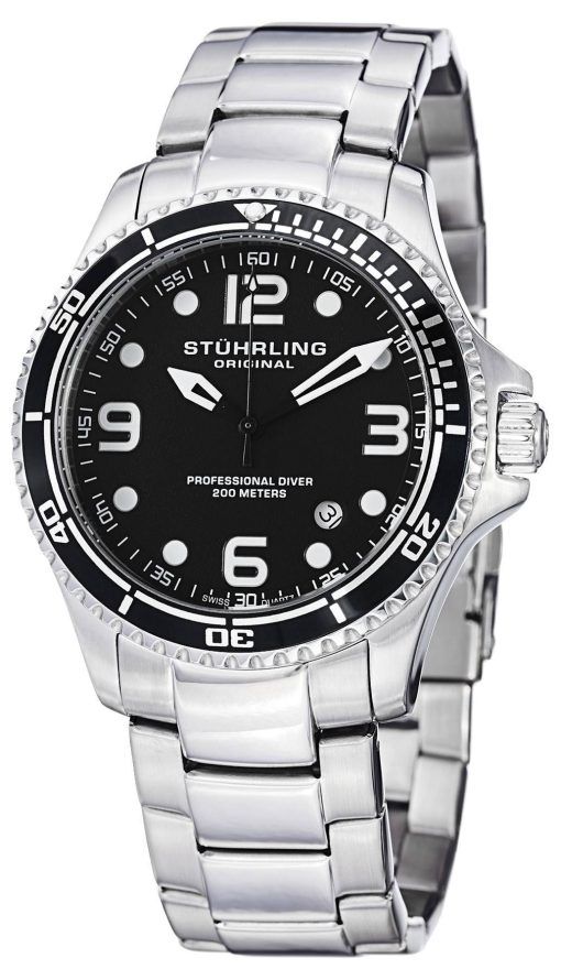 Stührling Original Grand Aquadiver régate Quartz Suisse 593.332D11 montre homme