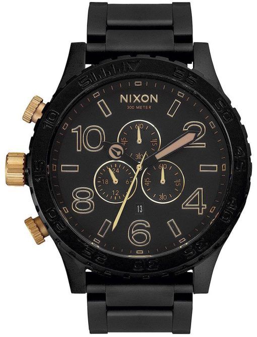 Nixon Chronograph noir mat 300M A083-1041-00 montre homme