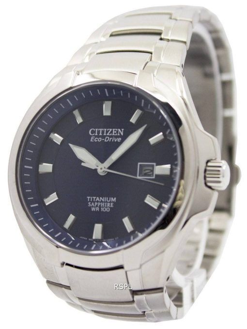 Citizen Eco-Drive titane saphir cristal 100M BM7170 - 53L montre homme