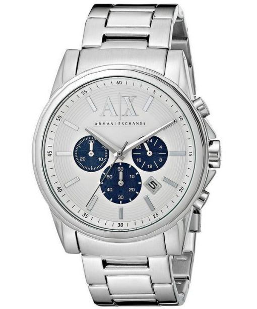 Armani Exchange Quartz chronographe cadran argenté AX2500 montre homme