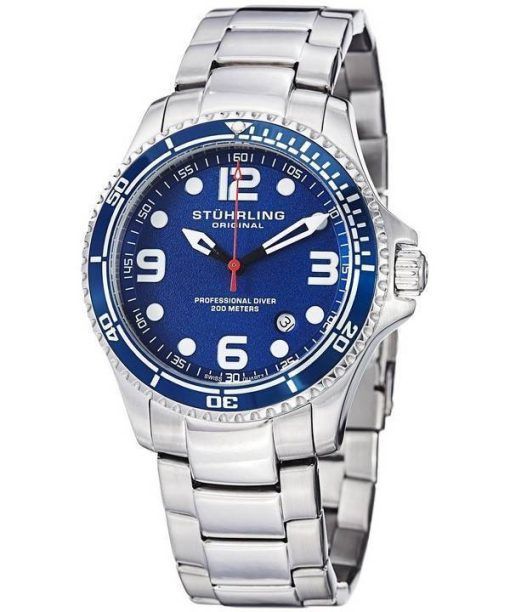 Stührling Original Aquadiver spécialité régate Grand Quartz Suisse HN593.33 montre homme