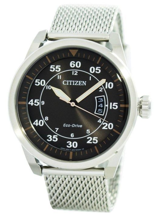 Aviator Citizen Eco-Drive Mesh Band AW1360-55F montre homme