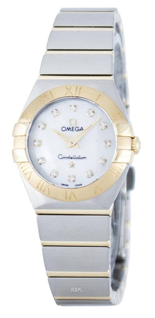 Montre Omega Constellation Quartz diamant Accent Power Reserve 123.20.24.60.55.002 féminin