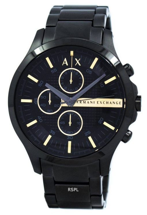 Armani Exchange PVD noir Chronographe Quartz AX2164 montre homme